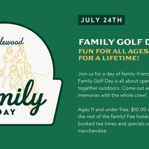 Family Golf Day - July 26th