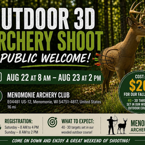 Outdoor 3D Archery Shoot - August 22nd & 23rd