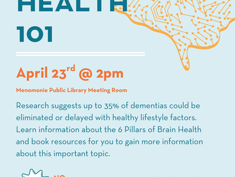 Brain Health 101 presentation - April 23rd