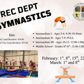 Rec Department Gymnastics registration open