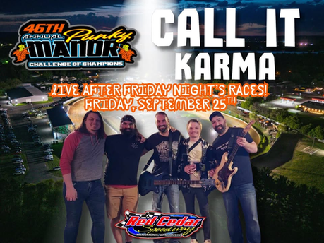 Live Music at the Races: Call it Karma - September 25th