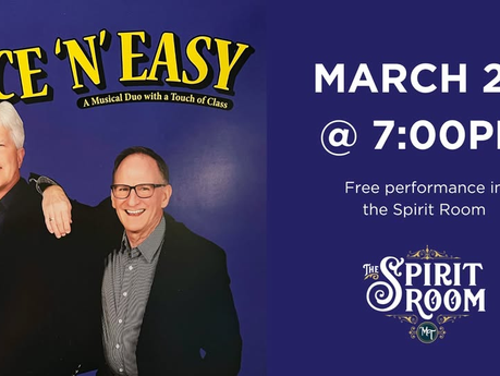 Live Music in The Spirit Room: Nice 'N' Easy - March 20th