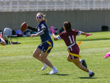 Breaking gridiron ground: UW-Stout triumphs in first-ever women’s flag football league sponsored by Minnesota Vikings