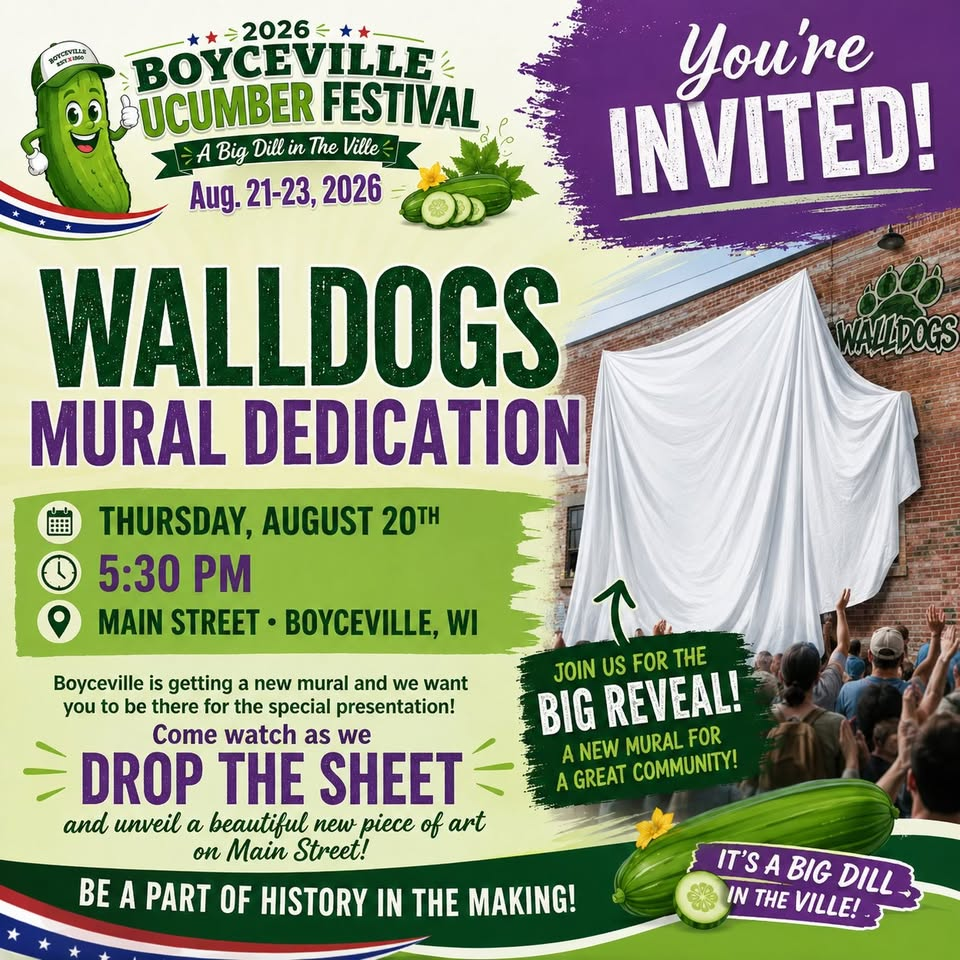 Boyceville Mural Presentation - August 20th