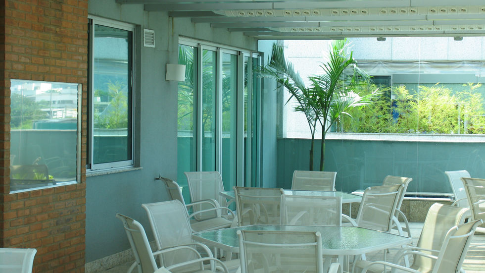 Terraço climatizado da presidência da Unimed - Rio