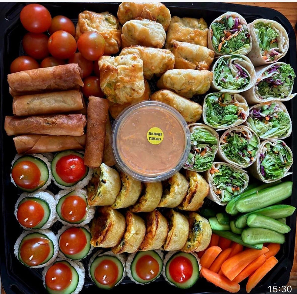 Arranged Food and Objects