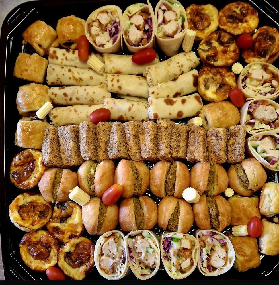 Arranged Food and Objects