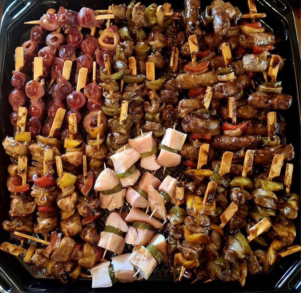 Arranged Food and Objects