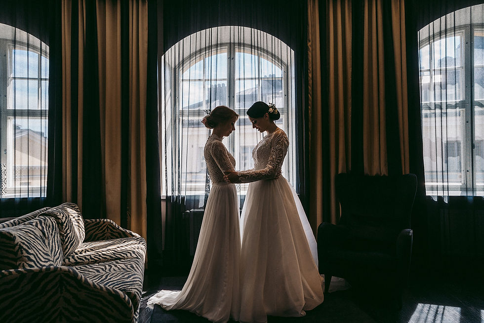 LGBTQ+ City elopement Helsinki, Finland, Queer elopement