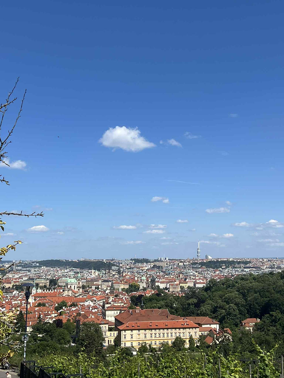 City views of Prague from Strahov Monastery