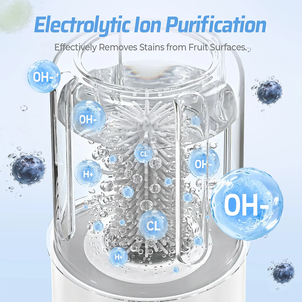 Thumbnail: Hydroxyl Ion Fruit/Vegetable Purifier – Portable 360° Automatic Produce Cleaner