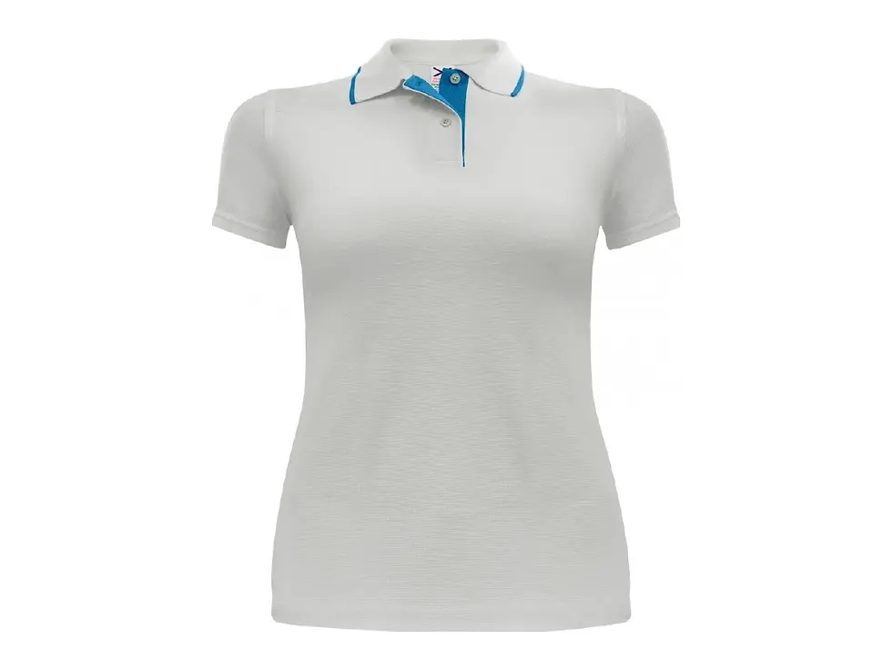 Miniatura: Playera polo Waffle combinada 710 - Dama