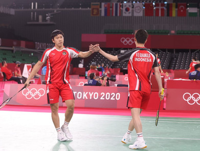 Ganda Putra Indonesia Kevin/Marcus Berhasil Menang Lawan India