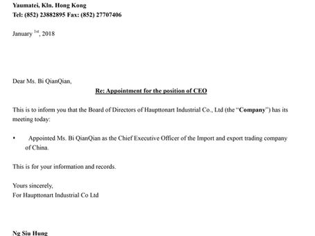 Ms. Kelly Bi Appointed as CEO for Haupttonart China office 