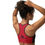 Thumbnail: Woman wearing red sports bra 