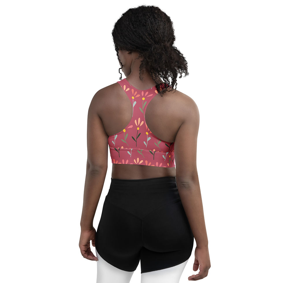 Thumbnail: Fantasia Purple - Recycled Longline Sports Bra