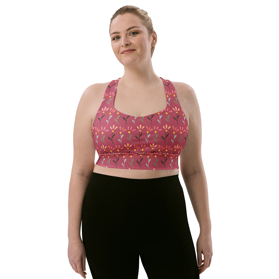 Thumbnail: Fantasia Purple - Recycled Longline Sports Bra