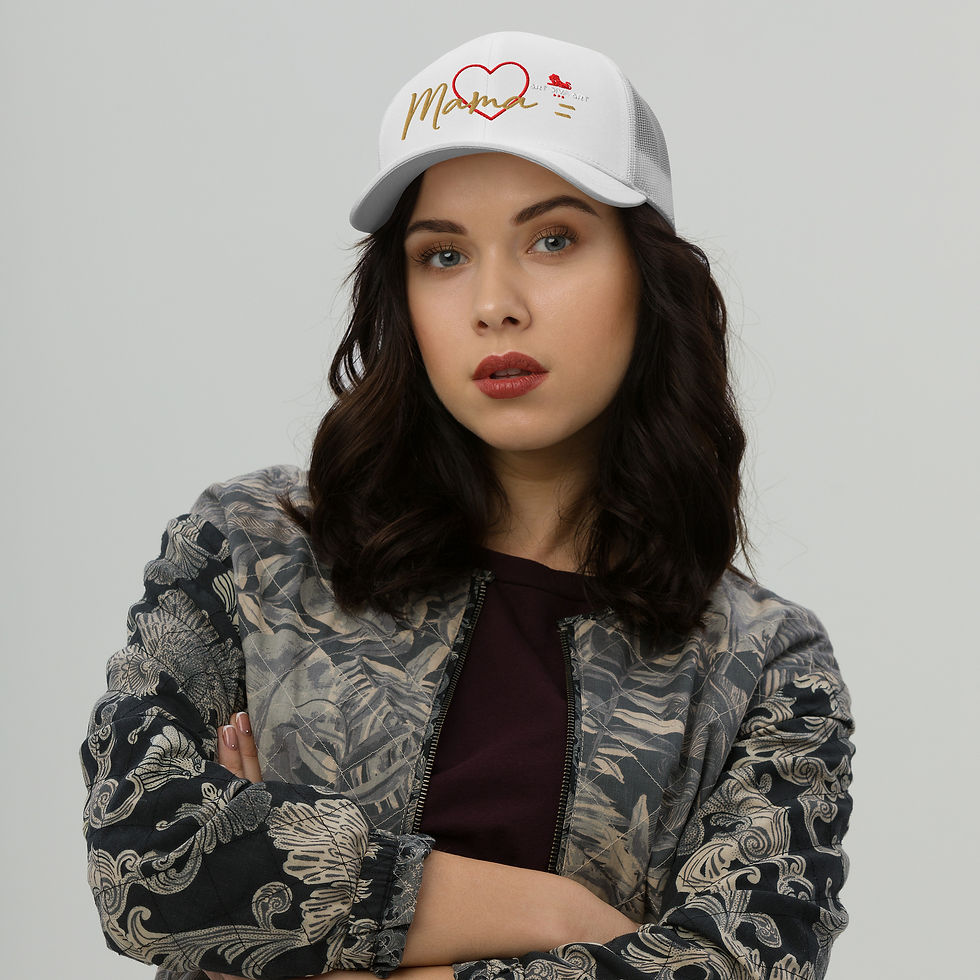 Thumbnail: Mama = Heart Trucker Cap - Lion Edition | Mothers of Strength-Moms of Power