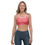 Thumbnail: Woman wearing red sports bra and gray leggings smiling at the camera ArtDivaArt