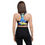 Thumbnail: Woman wearing a colorful sports bra in front of a white background. ArtDivaArt