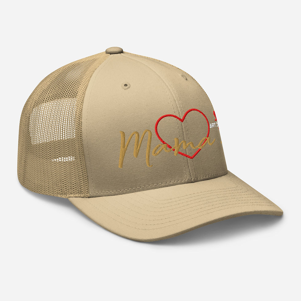 Thumbnail: Mama = Heart Trucker Cap - Lion Edition | Mothers of Strength-Moms of Power