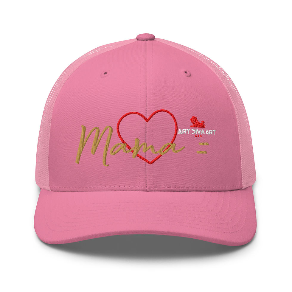 Thumbnail: Mama = Heart Trucker Cap - Lion Edition | Mothers of Strength-Moms of Power