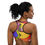 Thumbnail: Woman wearing colorful sports bra; ArtDivaArt design. Activewear for athletic activities.