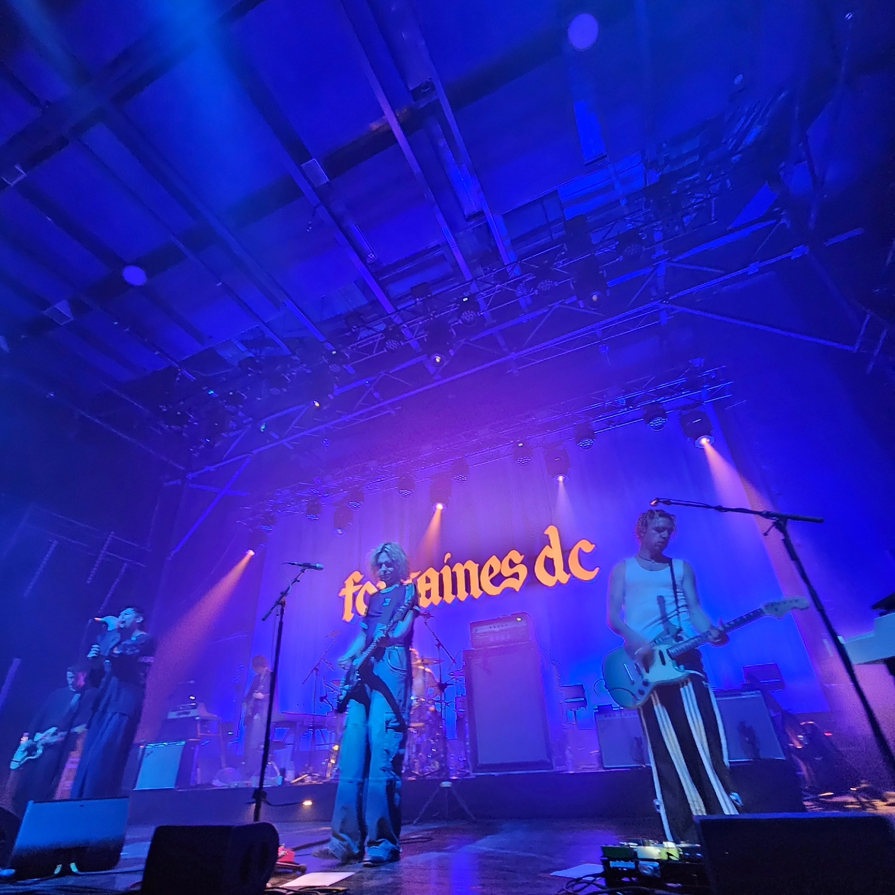 Band shot Fontaines DC live in Riga