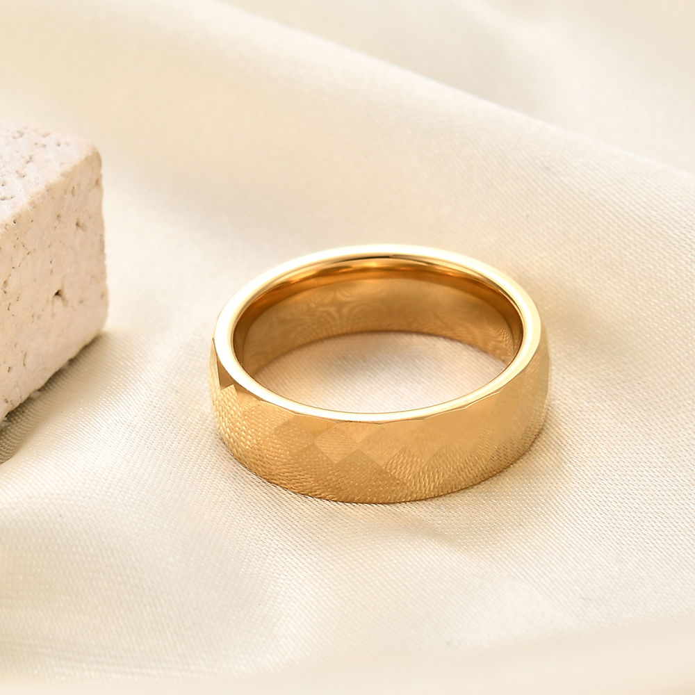 Faceted Tungsten Band