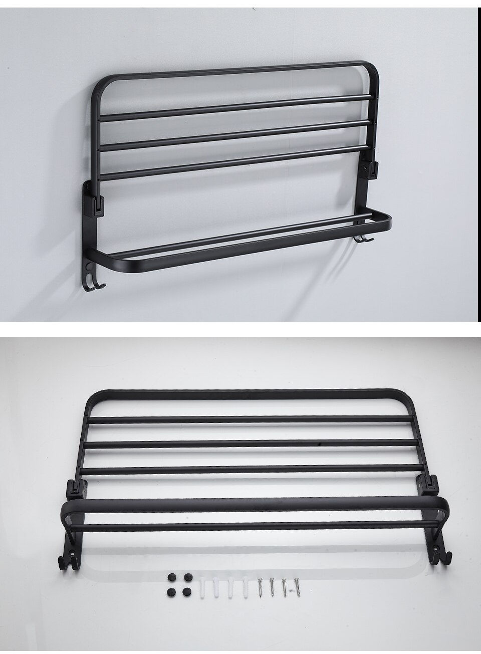 Thumbnail: AeroFold Wall-Mounted Towel Rack