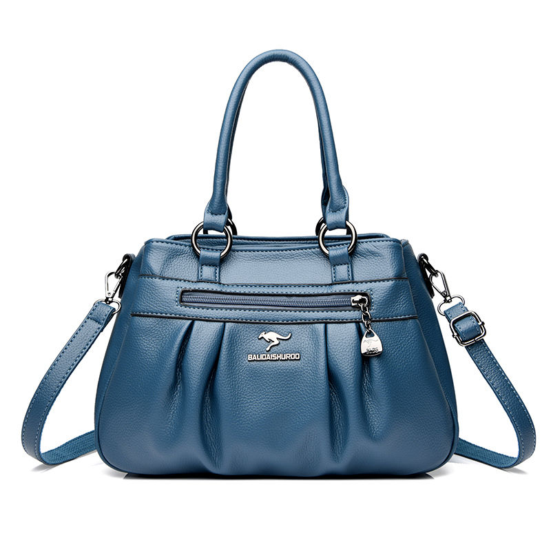 Thumbnail: Modern Genuine Leather Tote Bag 