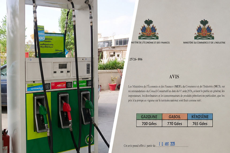 Haïti : le gouvernement fixe les nouveaux prix des carburants