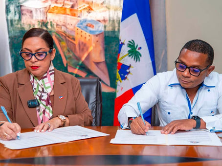 Première pierre posée pour le futur Salon diplomatique de l'aéroport du Cap-Haïtien