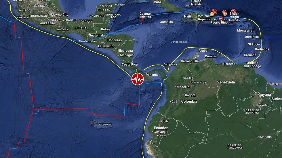 Panama : un séisme de magnitude 7,6 déclenche une alerte au tsunami