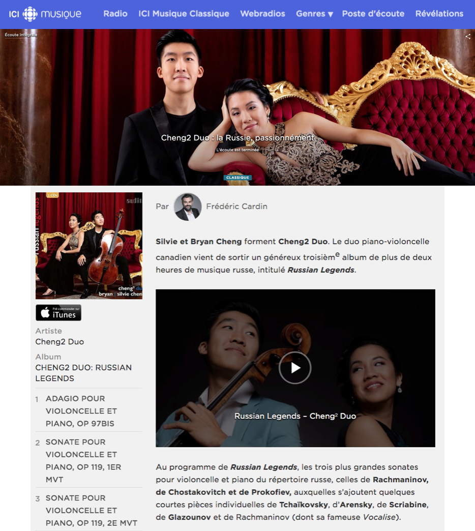 Cheng² Duo: la Russie, passionnément