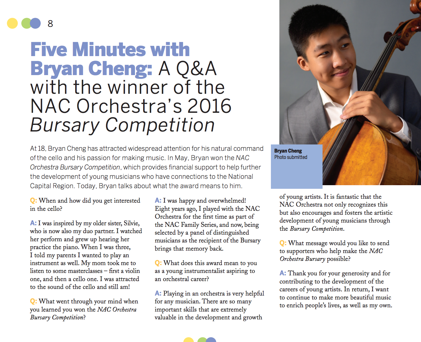 Five minutes with Bryan Cheng Q&A