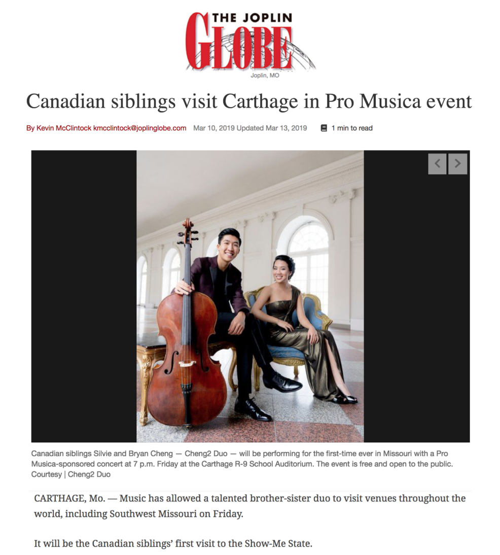 Canadian siblings visit Carthage