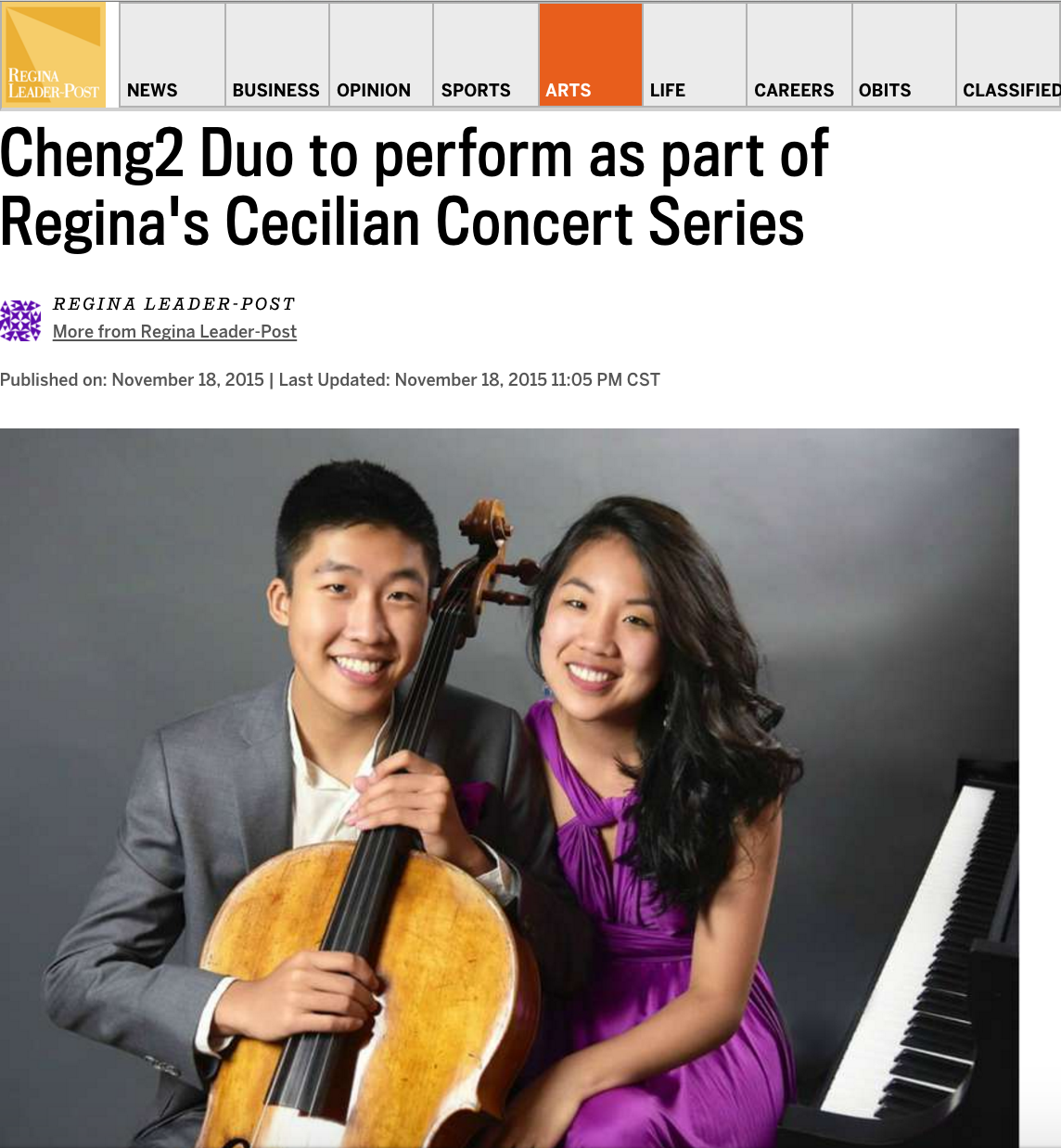 Cheng² at Cecilian Concert Series