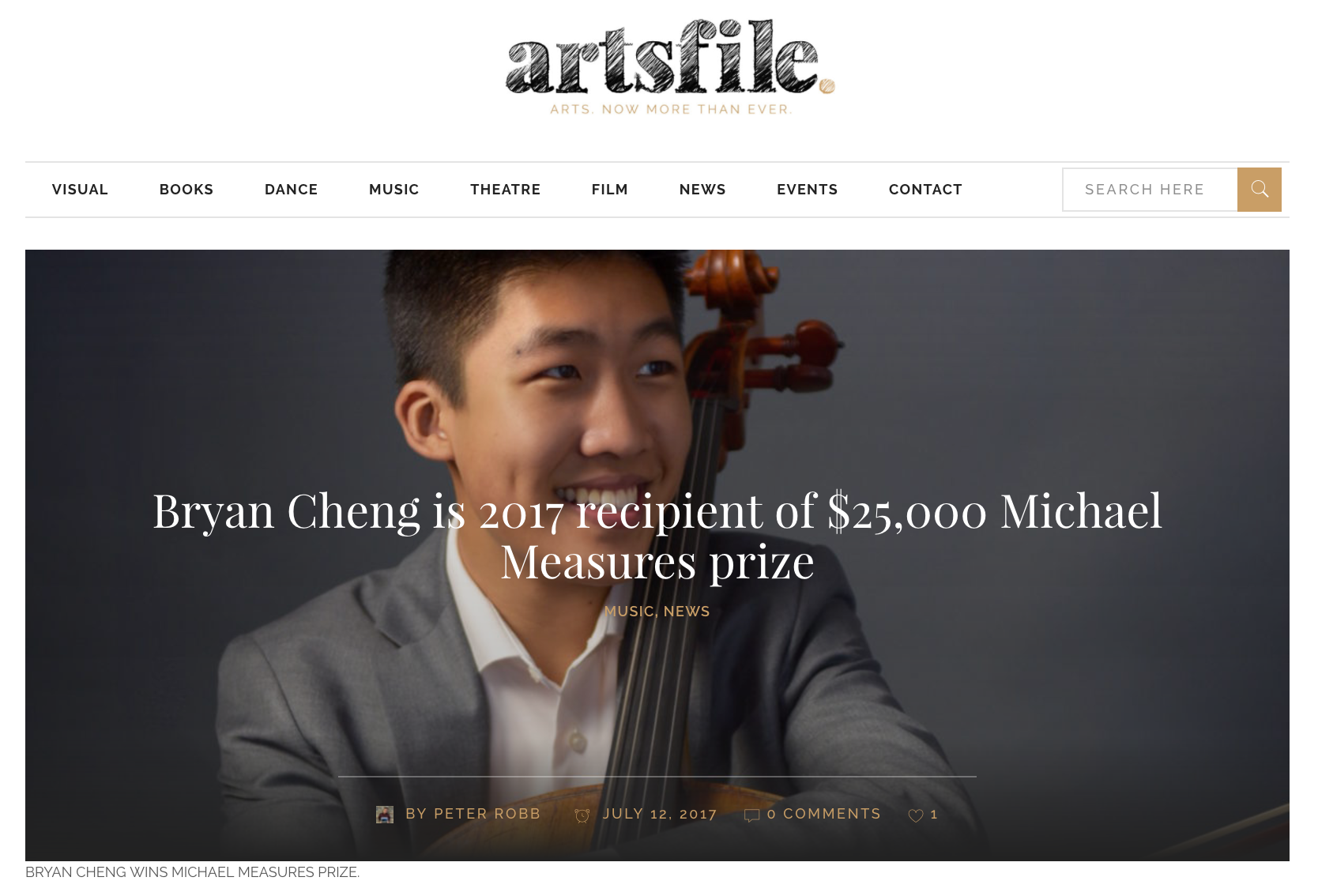 2017 recipient of $25K prize