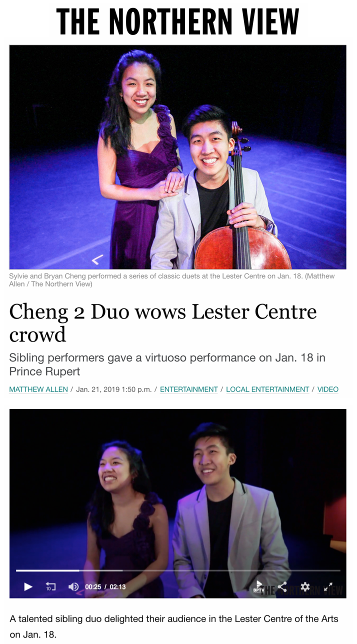 Cheng² Duo wows Lester Centre crowd