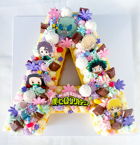 letter cake, number cake, nummer taart, bloemen taart, flowers cake, chocolate letter cake, chocolate cake, pastry cream cake, 50 jaar taart, 50 year cake, jubileum taarten