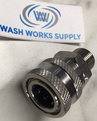 3/8MPT SS Socket Quick Connect 2025 *3 | Wash Works Supply
