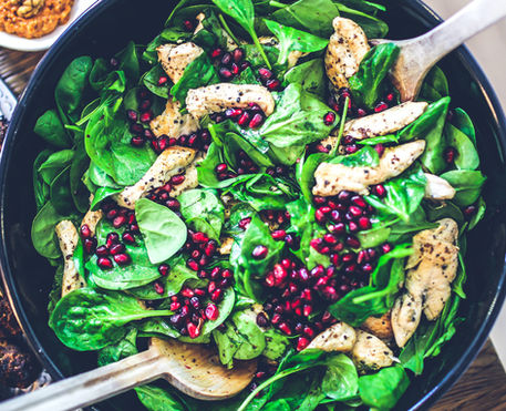 Coconut & Chicken Pomegranate Salad