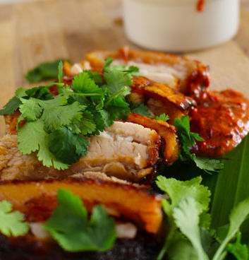 Pork Belly With Burnt Chilli Dipping Sauce
