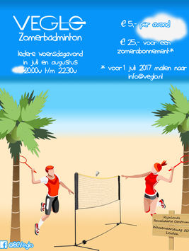 Zomerbadminton - meld je nu aan!
