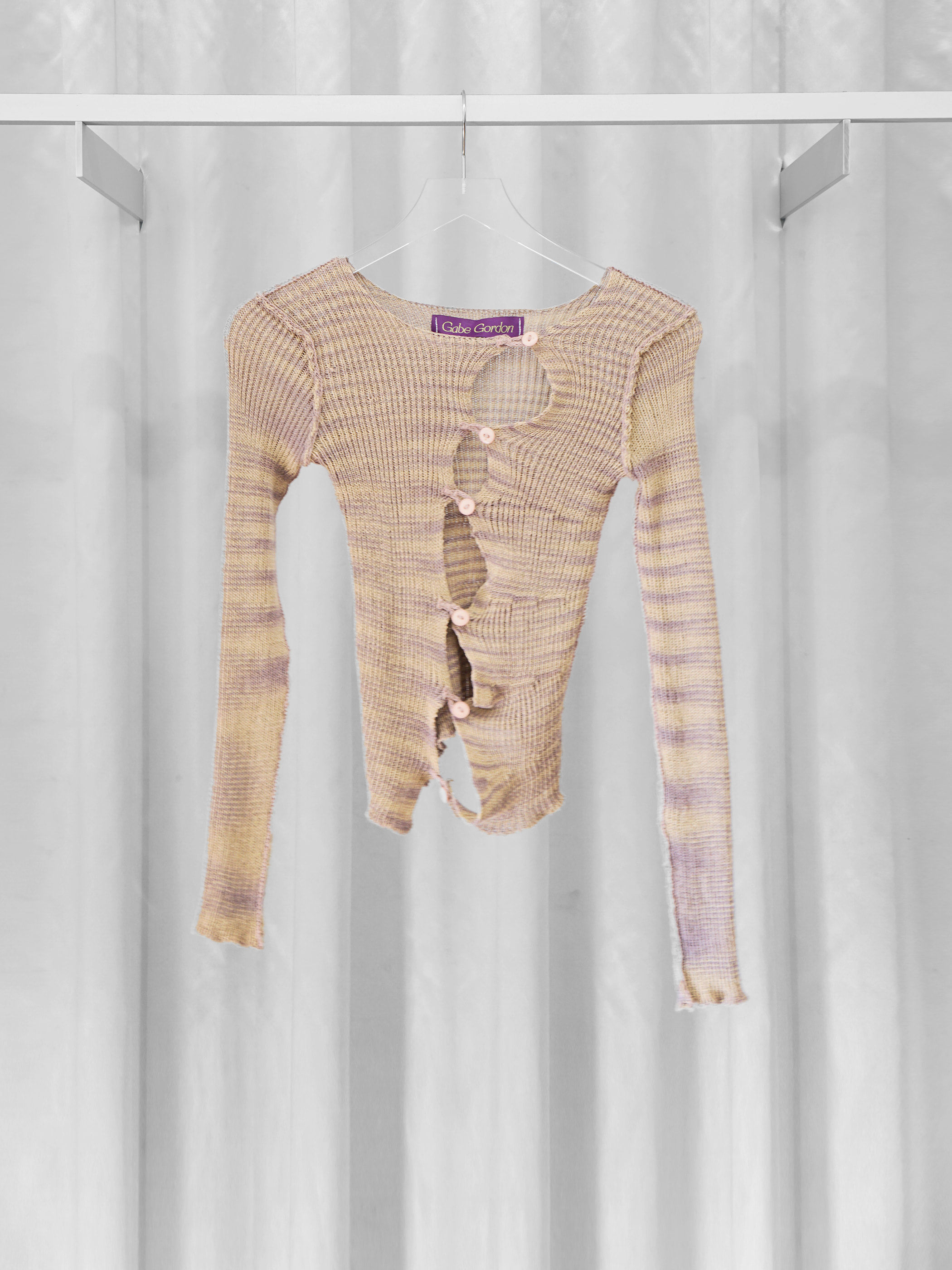 Gabe Gordon — Vortex Shirt (beige/purple)