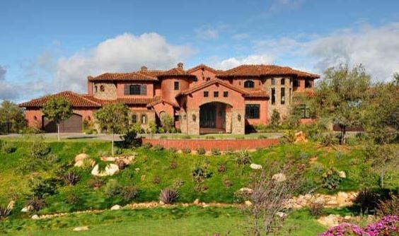 tuscan mansion in poway, san diego