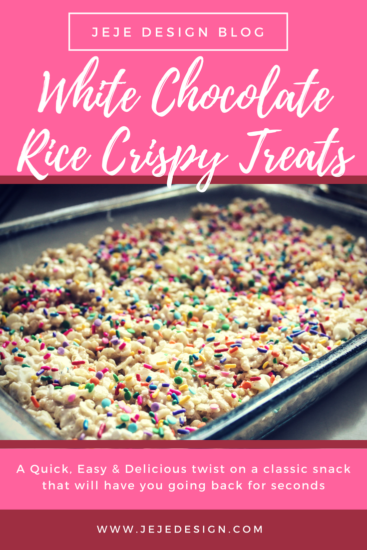 White Chocolate Rice Crispy Treats by JeJe Design