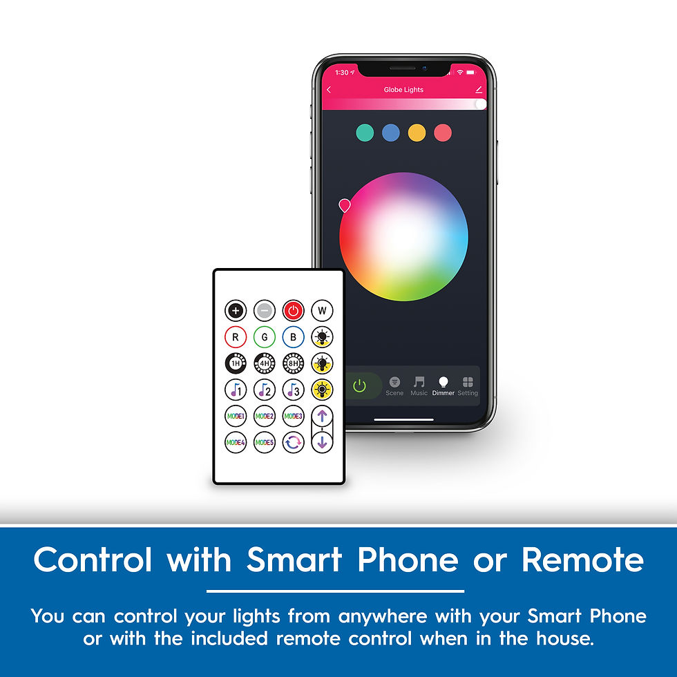 Thumbnail: Smart Indoor Mini Globe String Lights