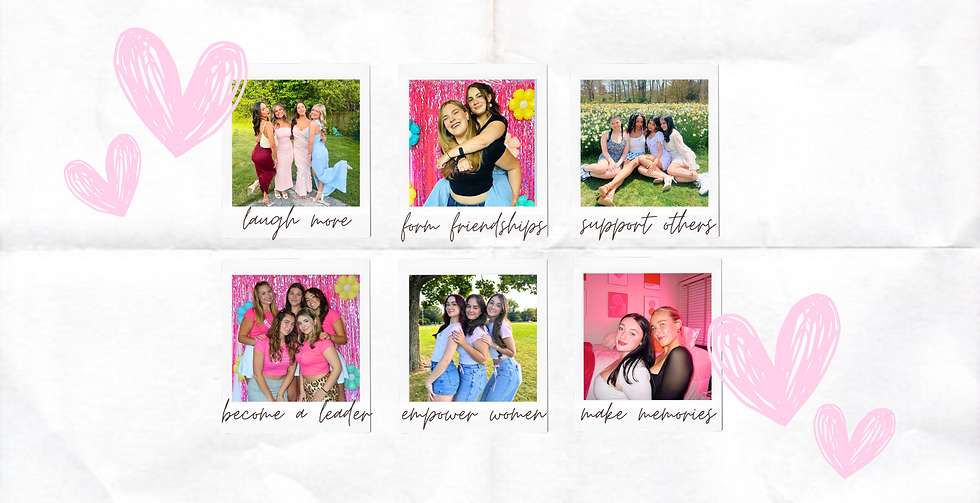 Reasons to Go Greek. Laugh More. Form Friendships. Support Others. Become a leader. Empower Women.